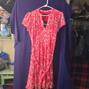 Stylish Pink Patterned Dress